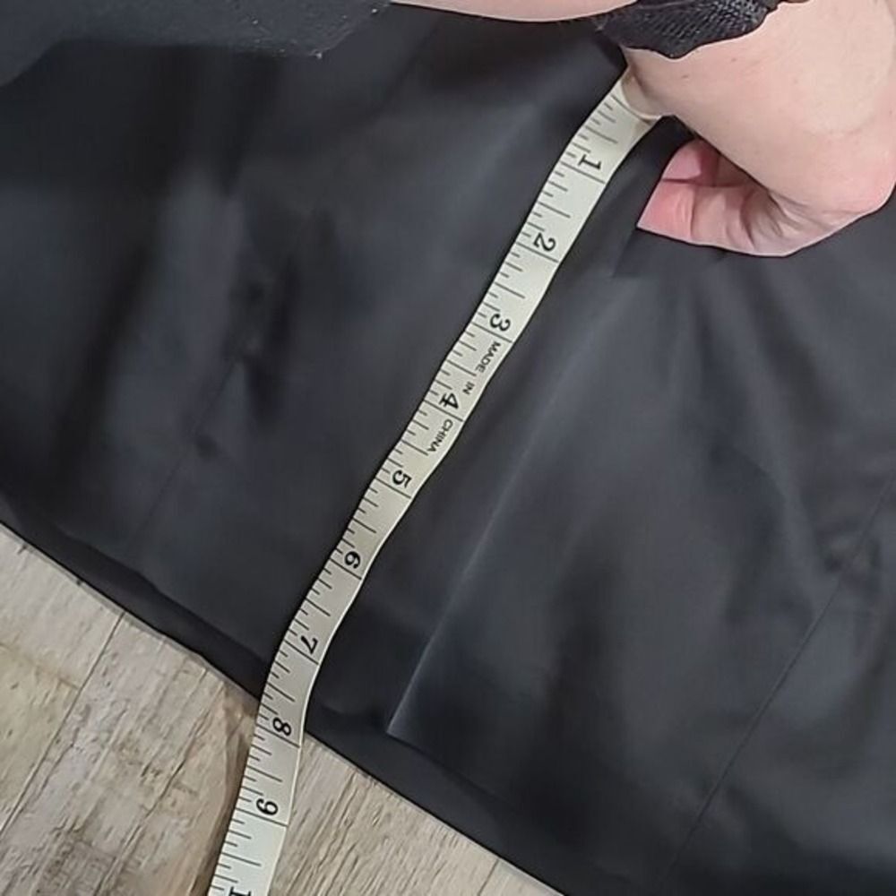 Cache Silk Halter Cocktail Dress W/ 4 Black Ruched Silk Blend Y2K LBD LN vintage - Picture 8 of 8